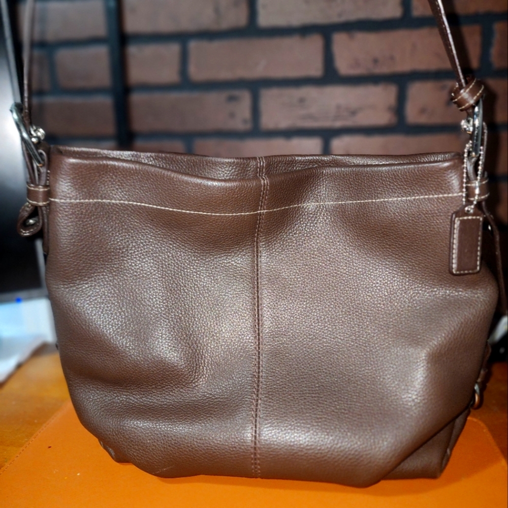 Vintage leather Coach purse